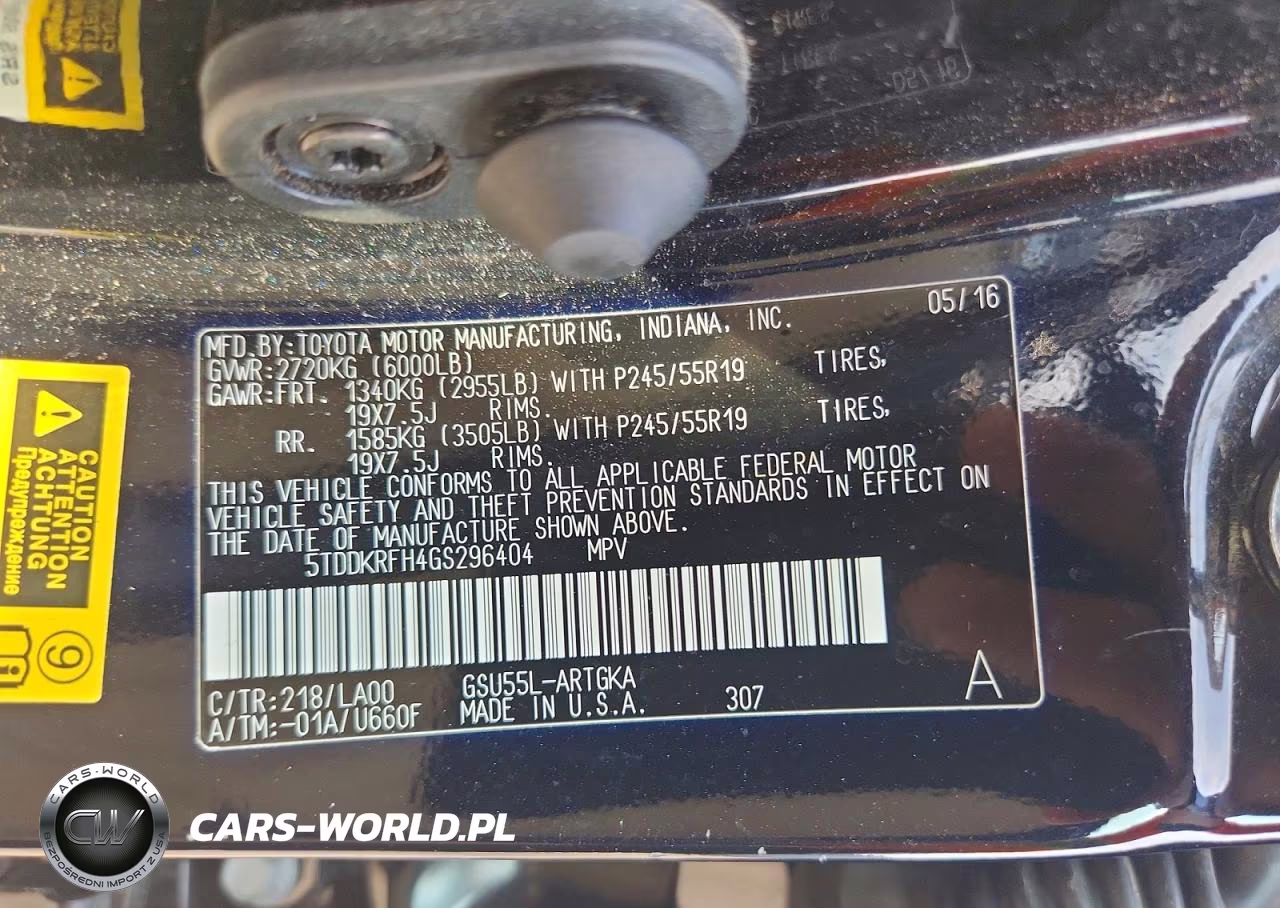 2016 Toyota Highlander Limited Platinum VIN:5TDDKRFH4GS296404 - 13