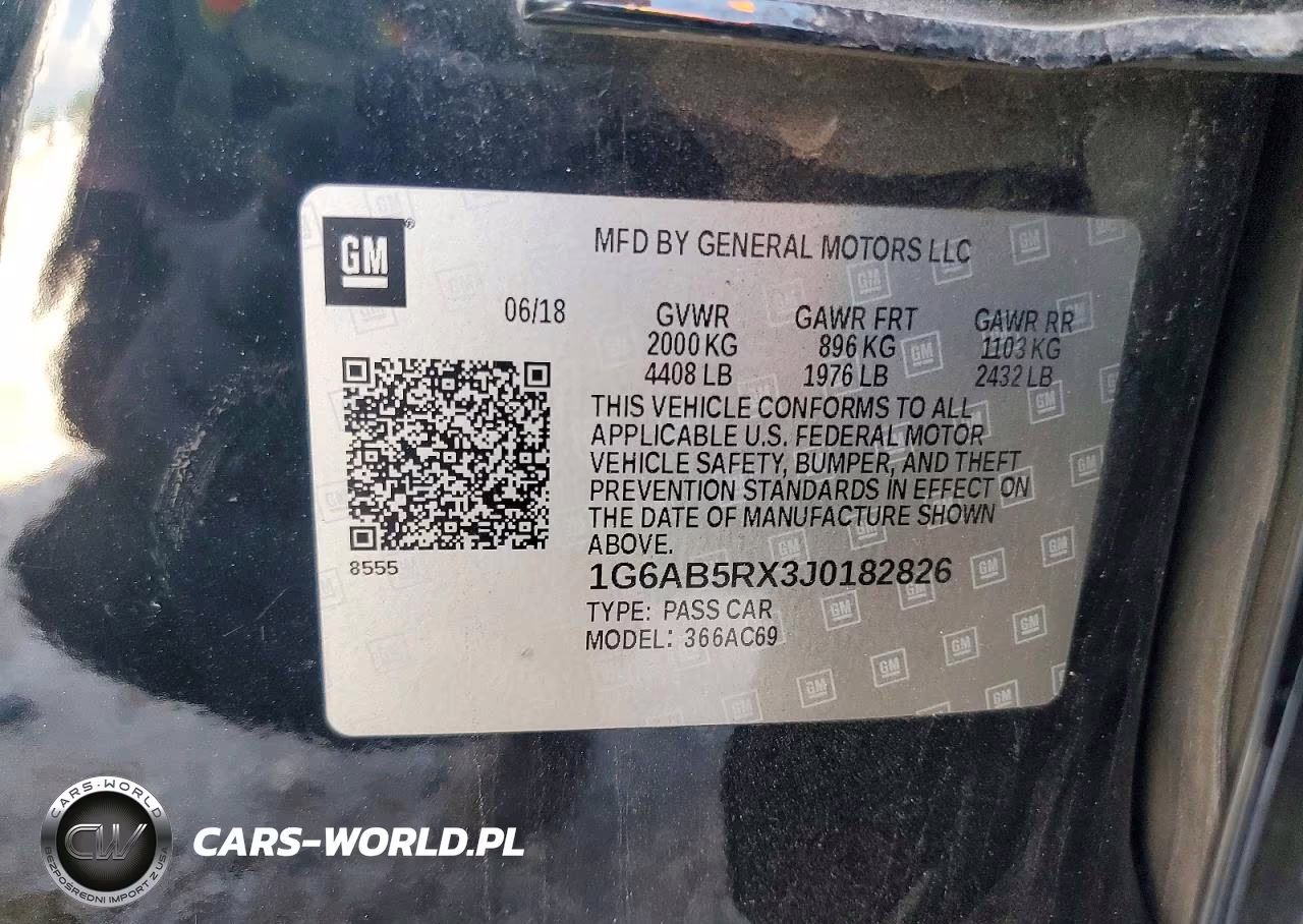 2018 Cadillac Ats Luxury VIN:1G6AB5RX3J0182826 - 12