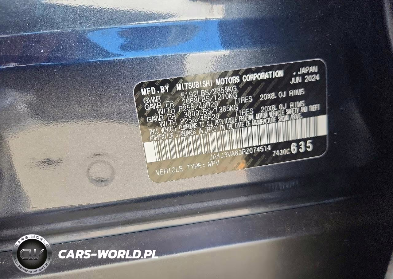2024 Mitsubishi Outlander Se-Black Edition VIN:JA4J3VA83RZ074514 - 13