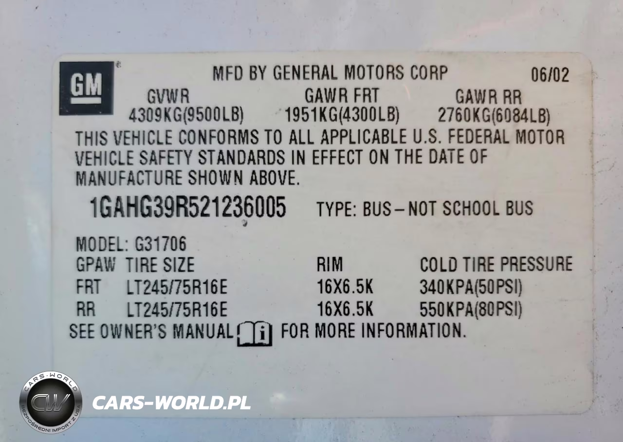 2002 Chevrolet Express G3500 VIN:1GAHG39R521236005 - 14