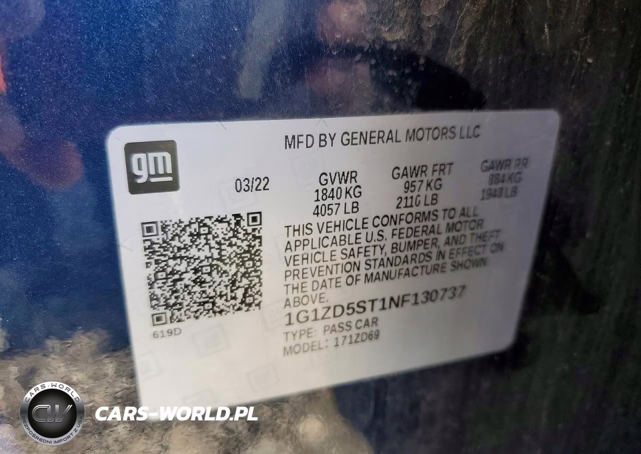 2022 Chevrolet Malibu Lt VIN:1G1ZD5ST1NF130737 - 12