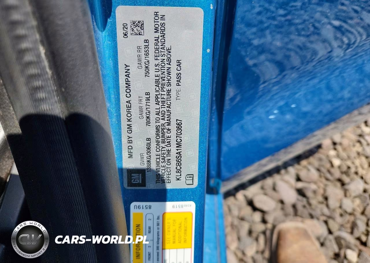 2021 Chevrolet Spark Ls VIN:KL8CB6SA1MC703667 - 12