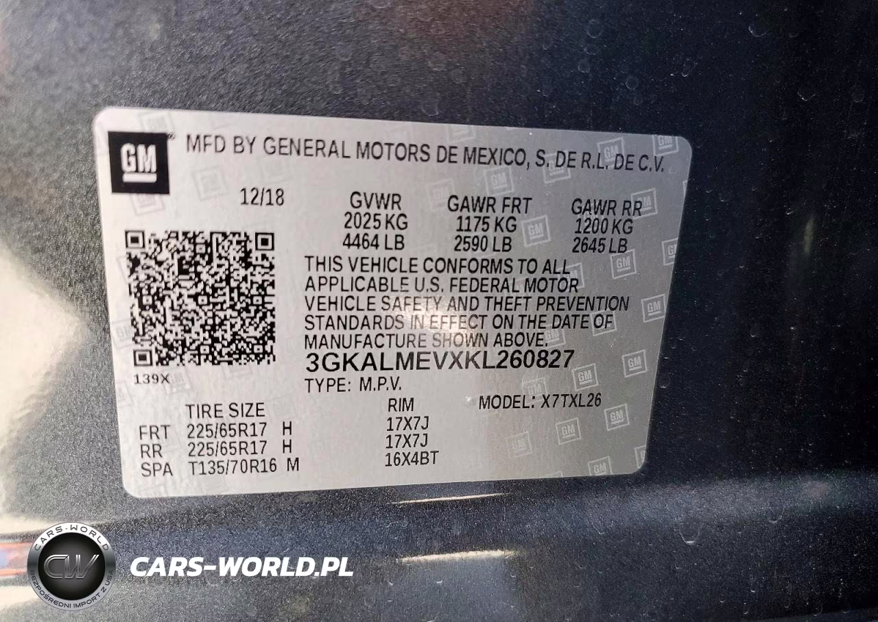 2019 GMC Terrain Sle VIN:3GKALMEVXKL260827 - 13