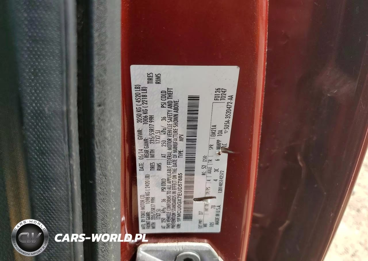 2014 Ford Escape Se VIN:1FMCU0GX7EUD57885 - 13