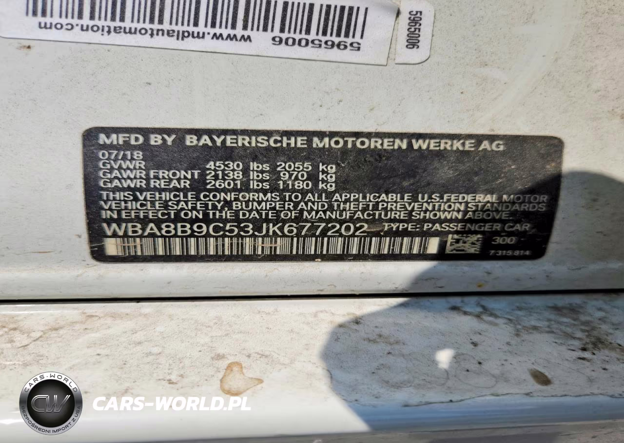2018 BMW 330 I VIN:WBA8B9C53JK677202 - 13