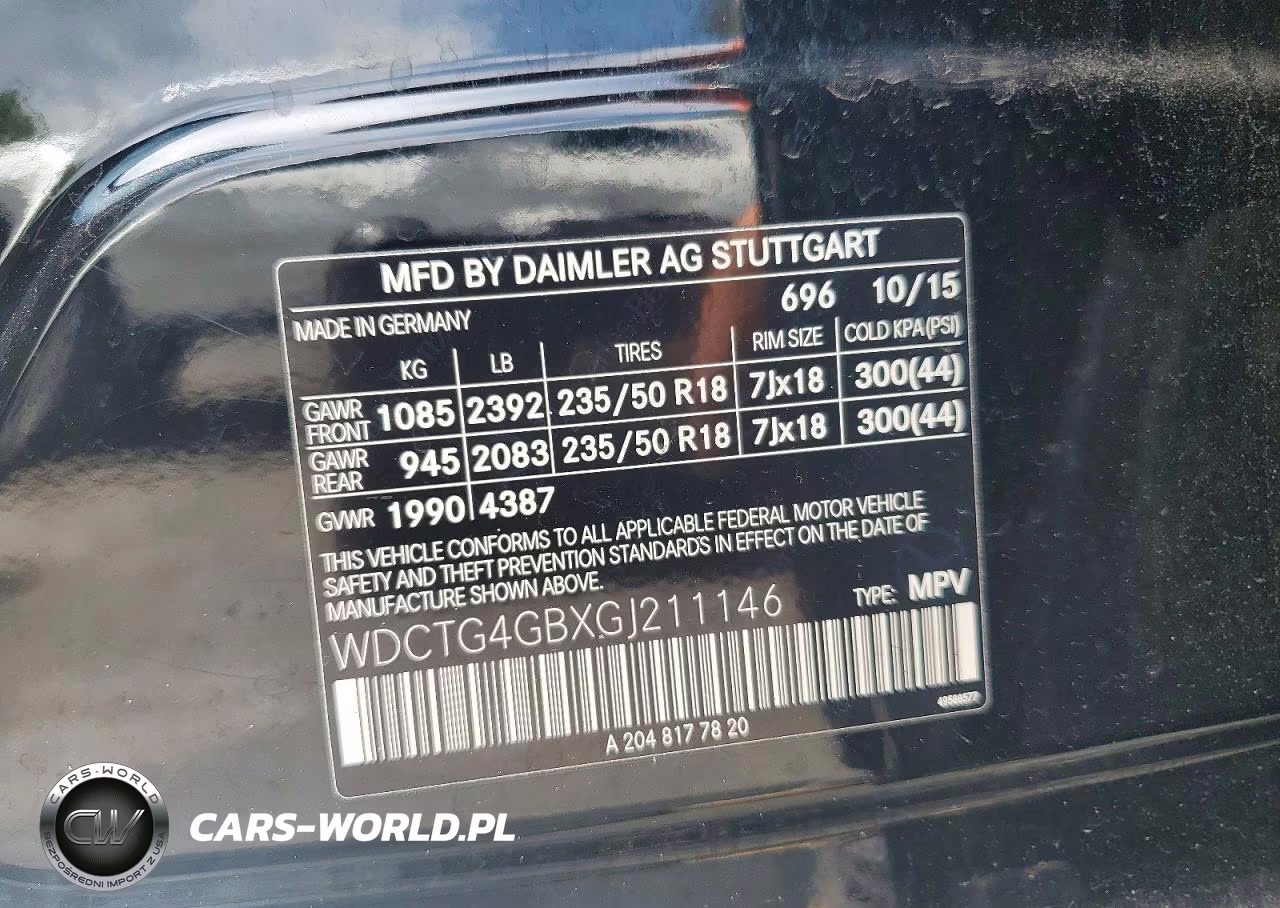 2016 Mercedes-Benz Gla 250 4Matic VIN:WDCTG4GBXGJ211146 - 14