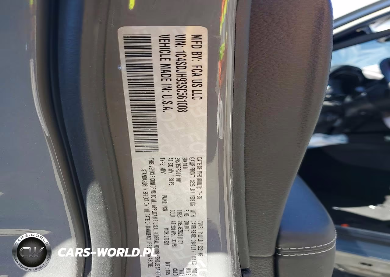 2025 Dodge Durango Srt Hellcat VIN:1C4SDJH93SC561008 - 12