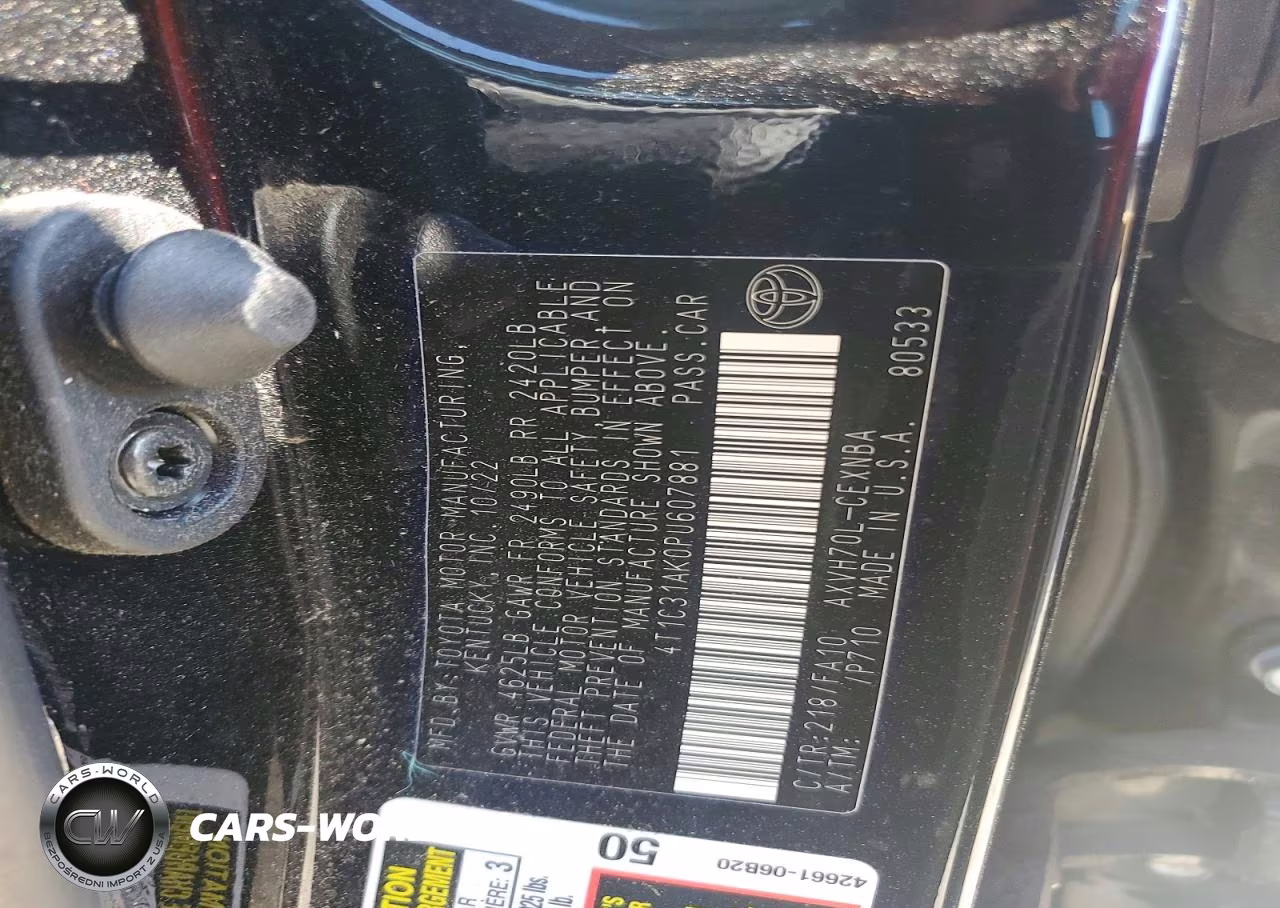 2023 Toyota Camry Le VIN:4T1C31AK0PU607881 - 12
