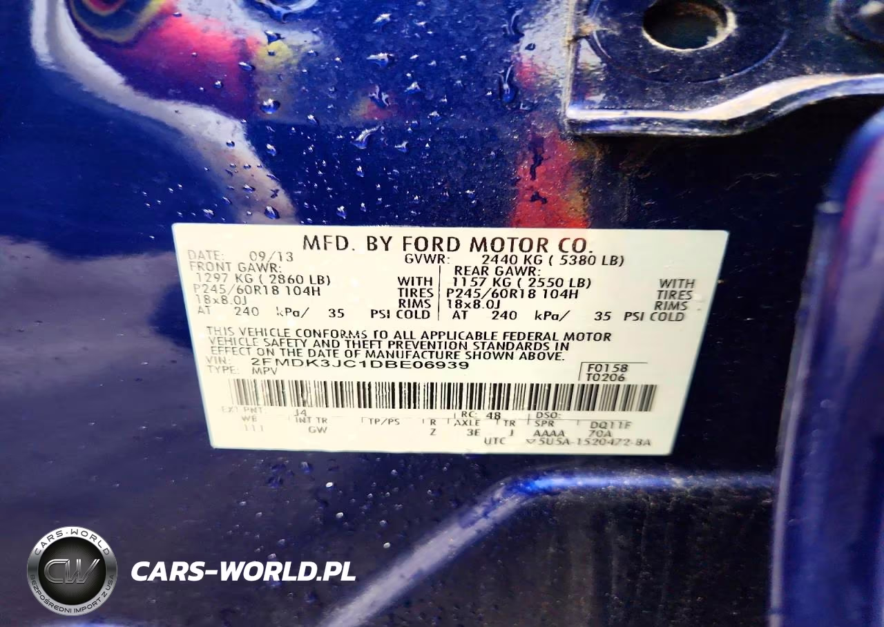 2013 Ford Edge Sel VIN:2FMDK3JC1DBE06939 - 13