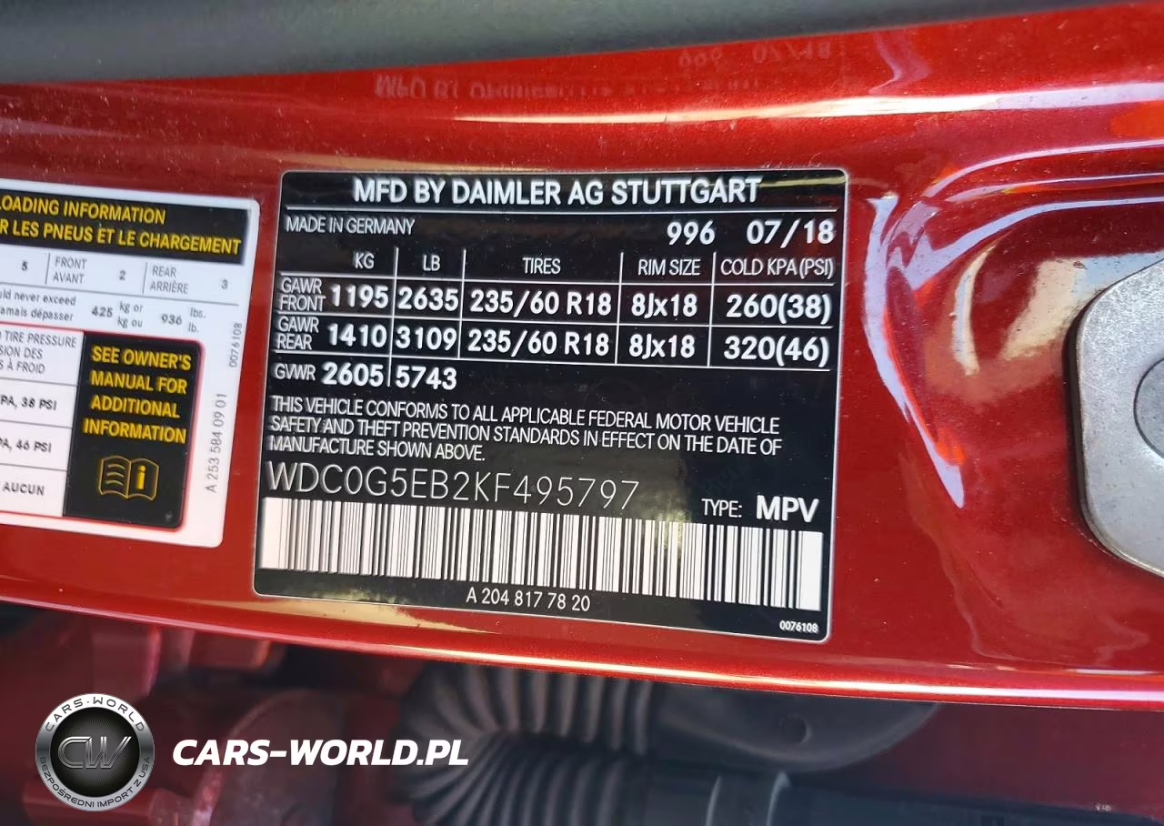 2019 Mercedes-Benz Glc 350E VIN:WDC0G5EB2KF495797 - 13