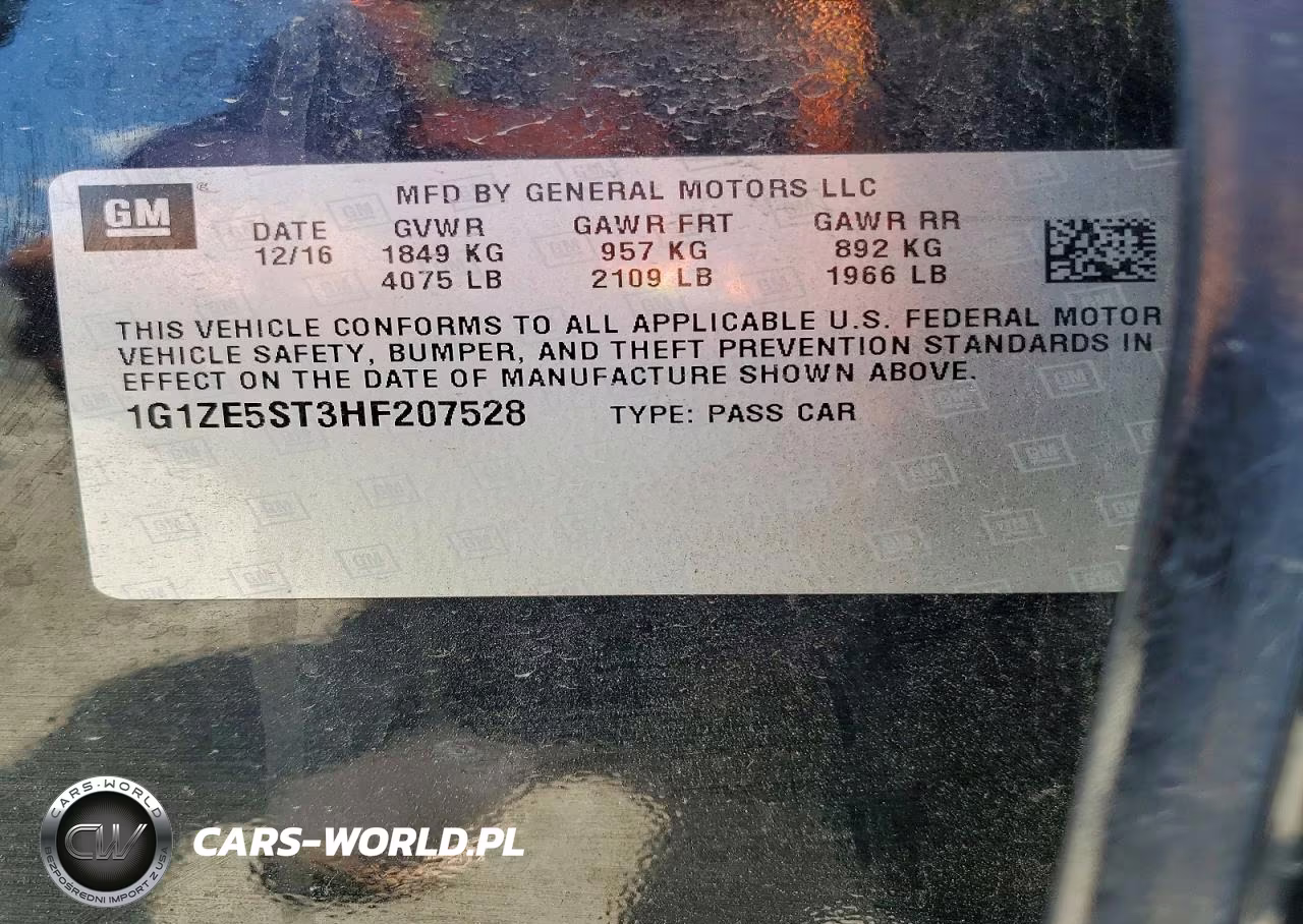 2017 Chevrolet Malibu Lt VIN:1G1ZE5ST3HF207528 - 13
