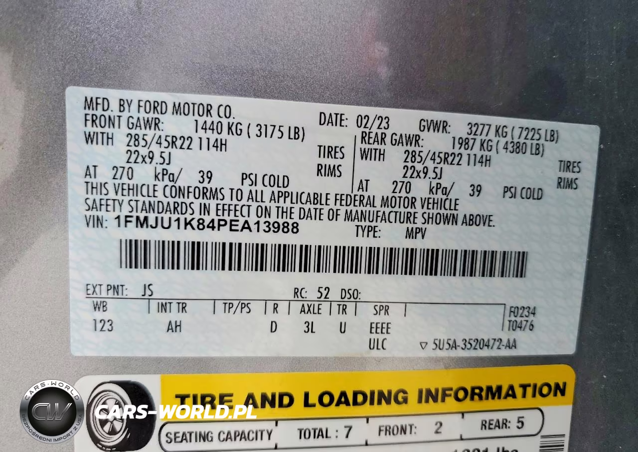 2023 Ford Expedition Limited VIN:1FMJU1K84PEA13988 - 13