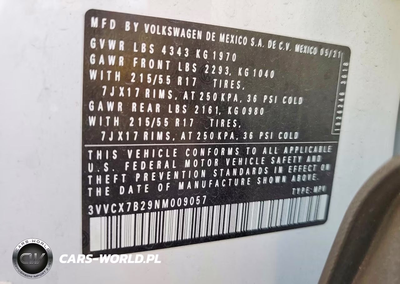 2022 Volkswagen Taos S VIN:3VVCX7B29NM009057 - 14
