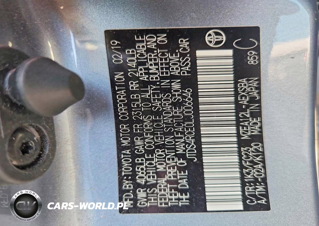 2020 Toyota Corolla Se VIN:JTDS4RCE0LJ006646 - 13
