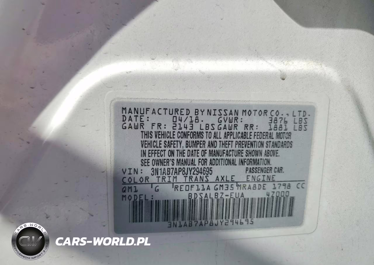 2018 Nissan Sentra S VIN:3N1AB7AP8JY294695 - 12