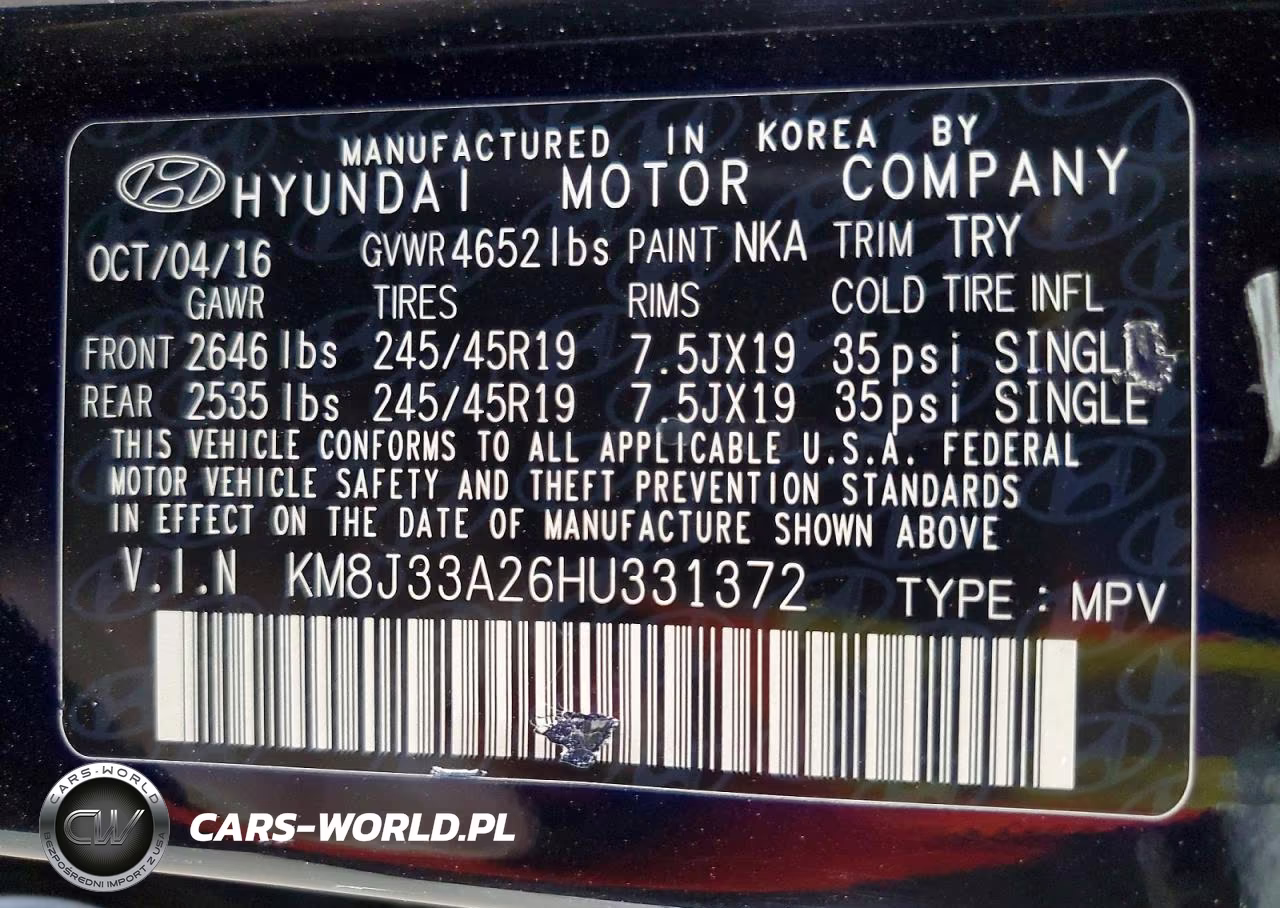 2017 Hyundai Tucson Limited VIN:KM8J33A26HU331372 - 12