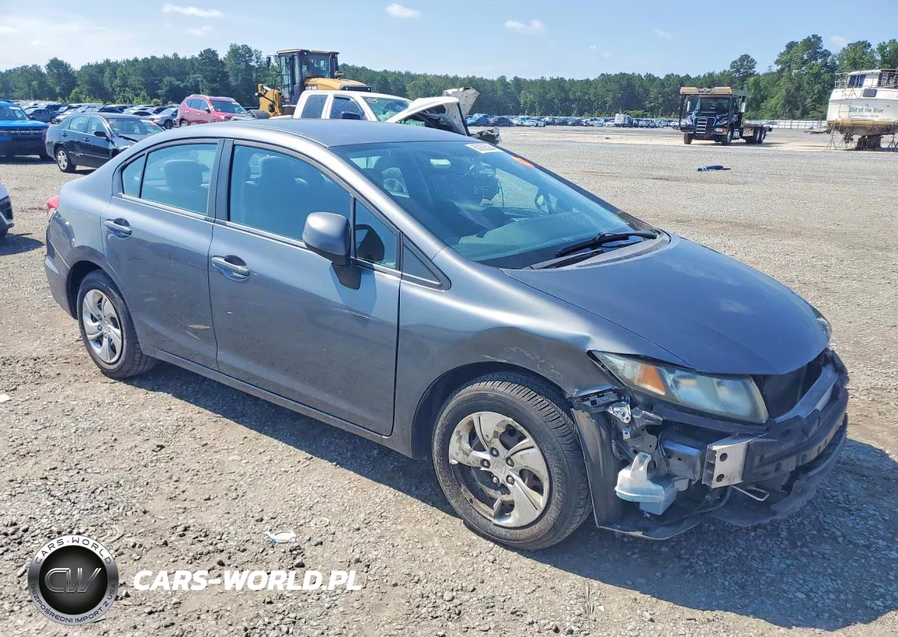 2013 Honda Civic Lx VIN:19XFB2F57DE210434 - 4