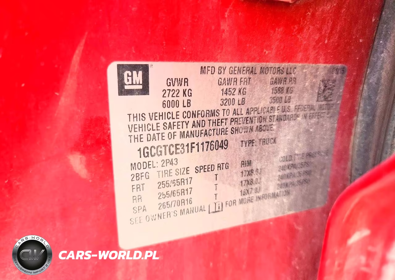 2015 Chevrolet Colorado Z71 VIN:1GCGTCE31F1176049 - 12