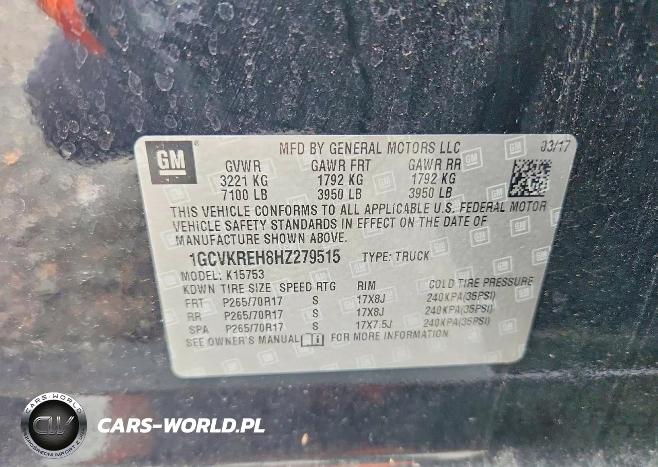 2017 Chevrolet Silverado K1500 Lt VIN:1GCVKREH8HZ279515 - 12