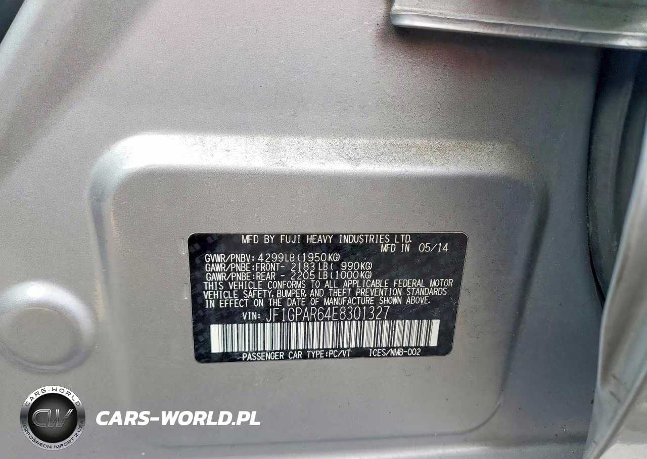 2014 Subaru Impreza Sport Limited VIN:JF1GPAR64E8301327 - 12