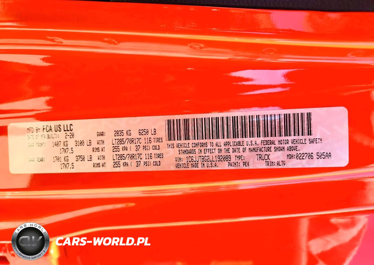 2020 Jeep Gladiator Rubicon VIN:1C6JJTBG2LL192089 - 12