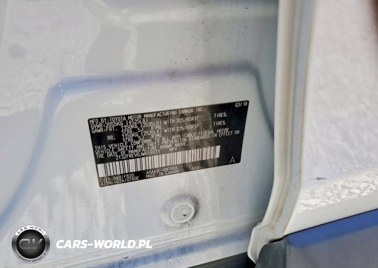 2018 Toyota Rav4 Le VIN:2T3ZFREV0JW459931 - 13