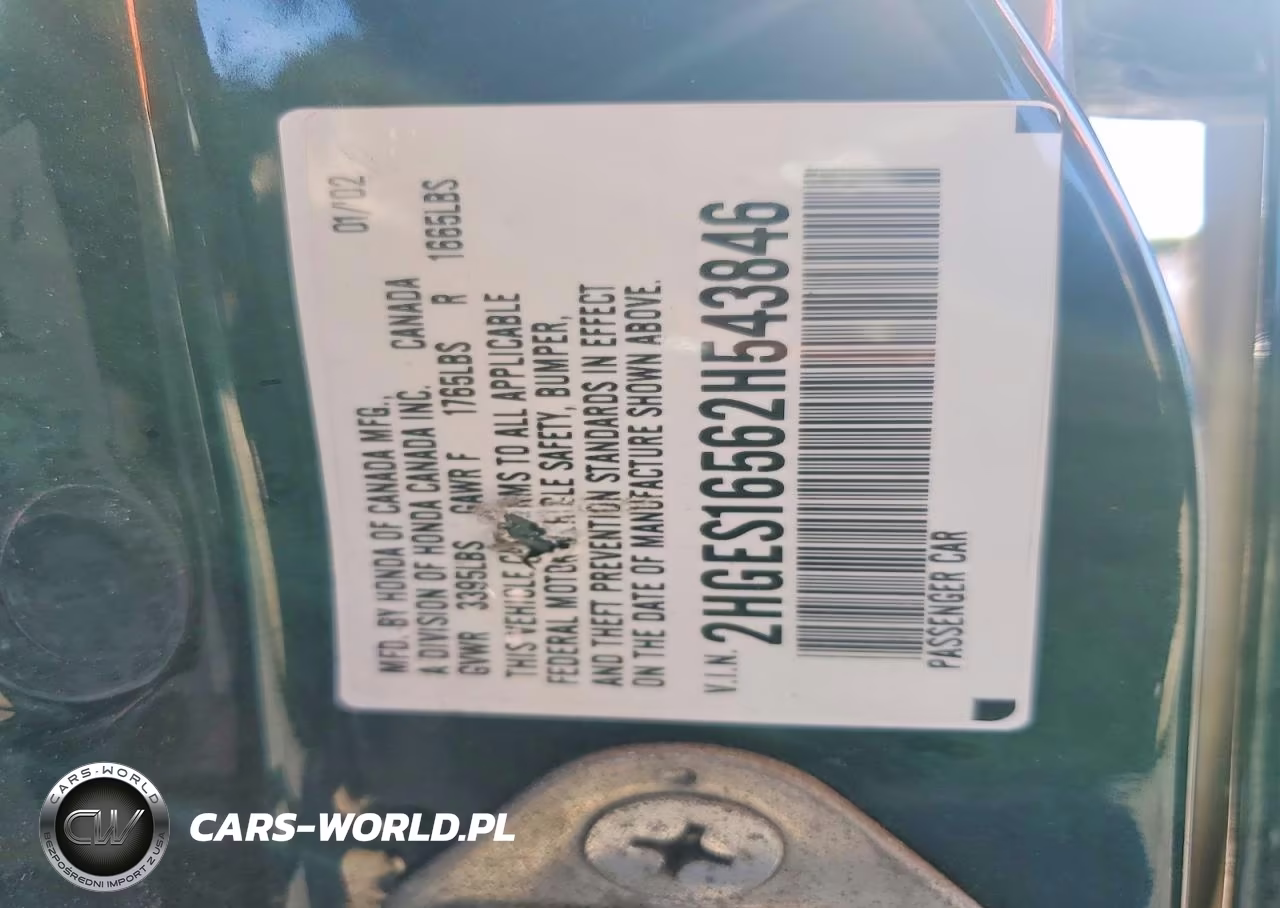 2002 Honda Civic Lx VIN:2HGES16562H543846 - 12