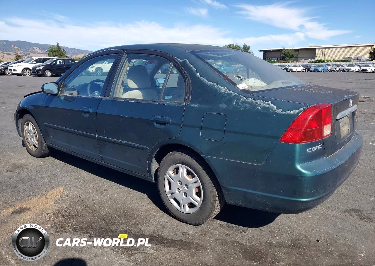 2002 Honda Civic Lx VIN:2HGES16562H543846 - 2