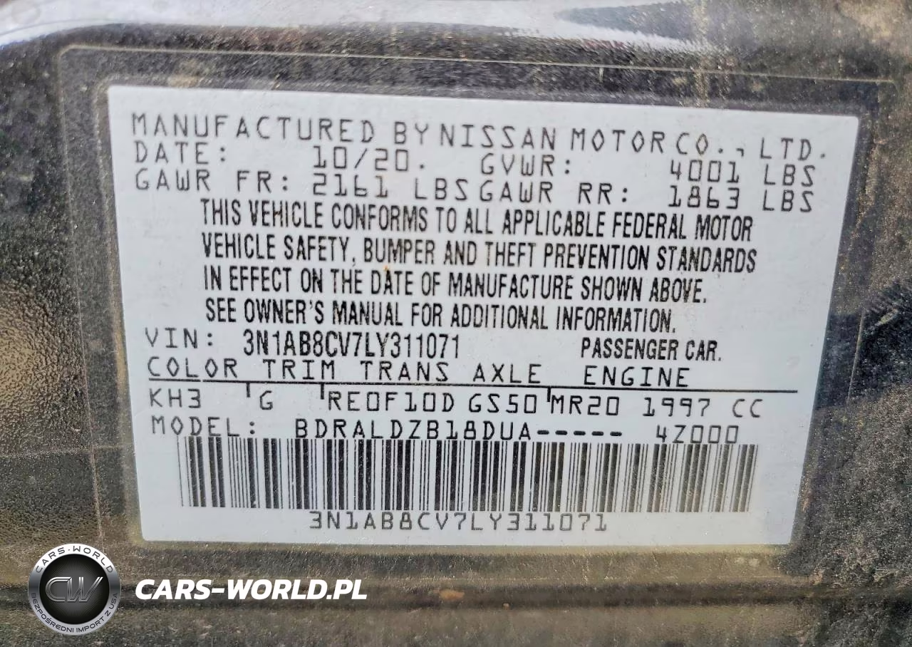 2020 Nissan Sentra Sv VIN:3N1AB8CV7LY311071 - 12