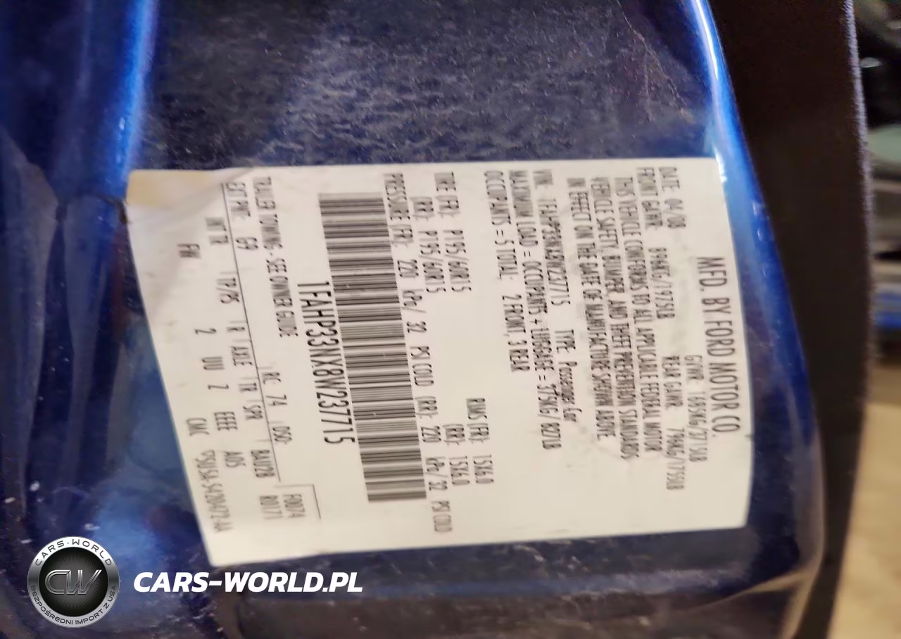 2008 Ford Focus Se VIN:1FAHP33NX8W237715 - 12