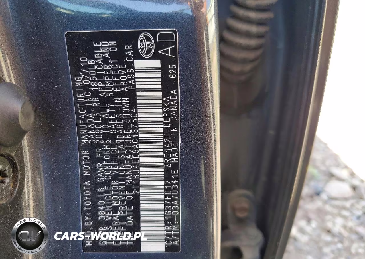 2010 Toyota Corolla S VIN:2T1BU4EE9AC457504 - 12