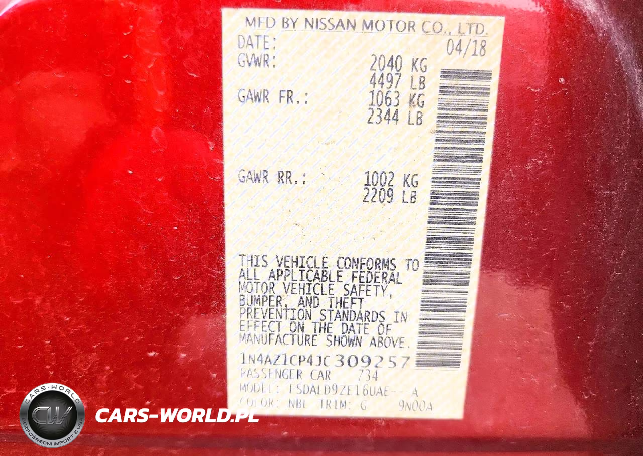 2018 Nissan Leaf Sv VIN:1N4AZ1CP4JC309257 - 12