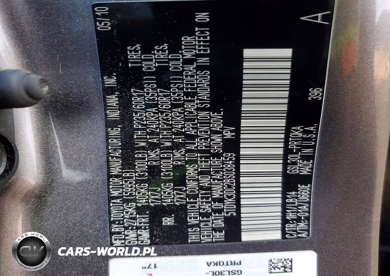 2011 Toyota Sienna Xle 8-Passenger VIN:5TDYK3DC2BS038459 - 13