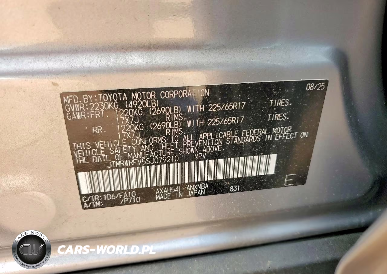 2025 Toyota Rav4 Hybrid Xle VIN:JTMRWRFV5SJ079210 - 12