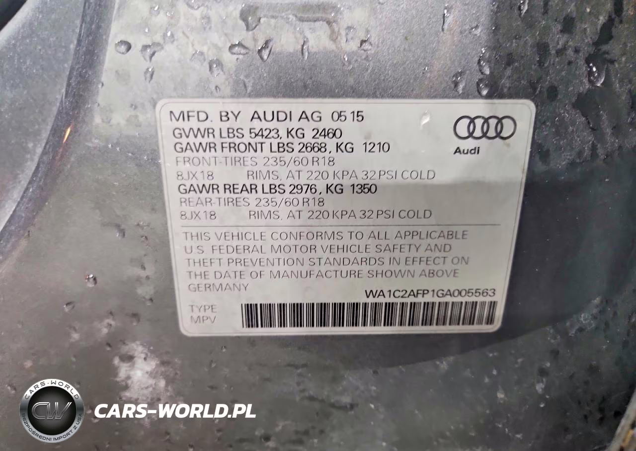 2016 Audi Q5 Premium VIN:WA1C2AFP1GA005563 - 13