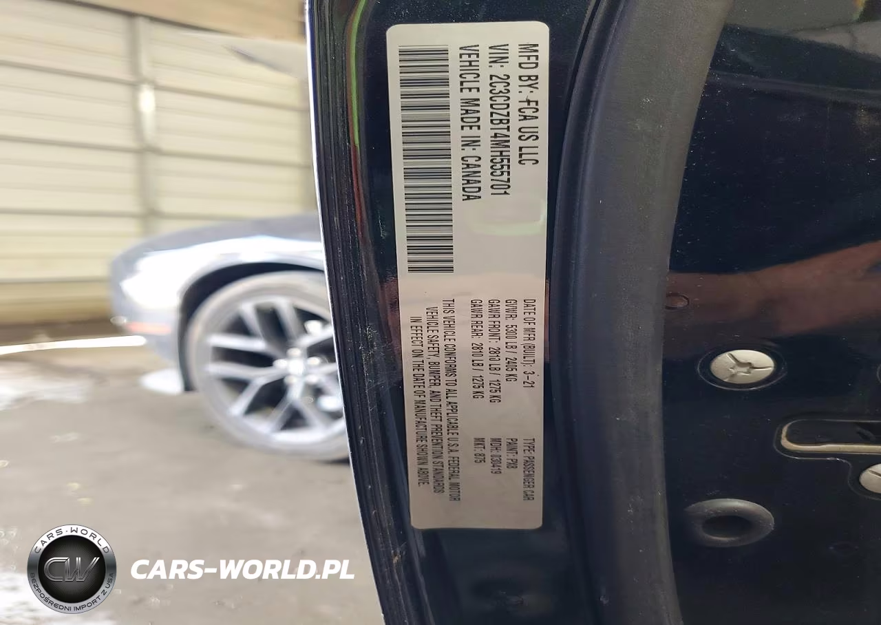 2021 Dodge Challenger R-T VIN:2C3CDZBT4MH555701 - 12
