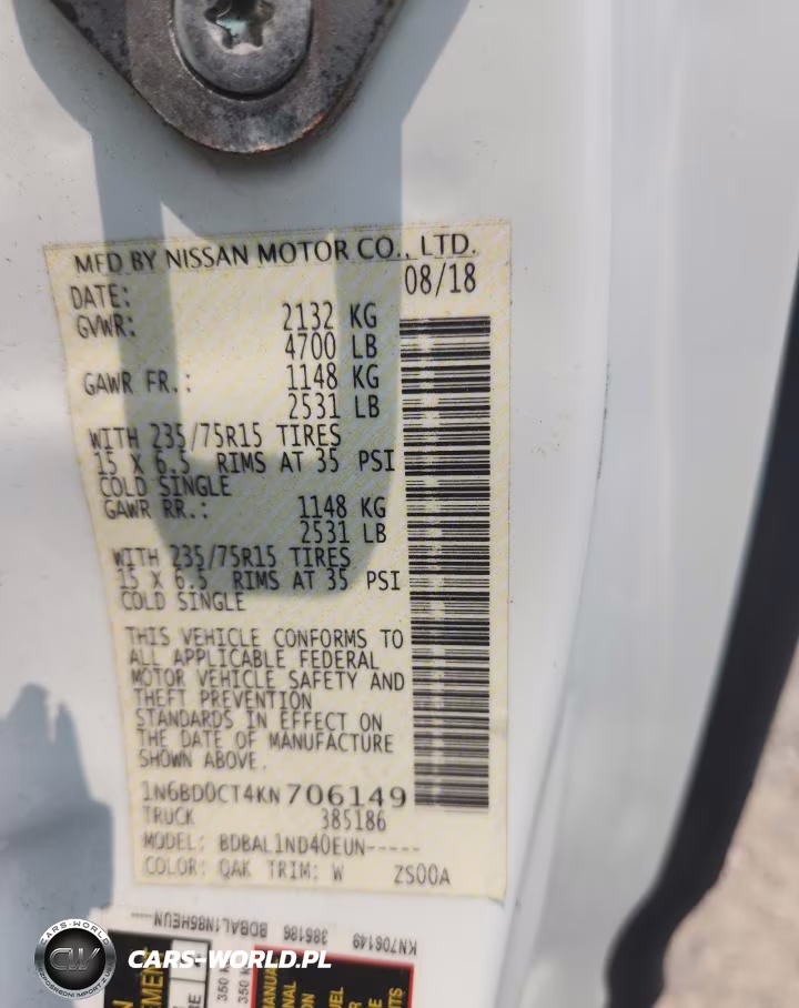 2019 Nissan Frontier S VIN:1N6BD0CT4KN706149 - 12
