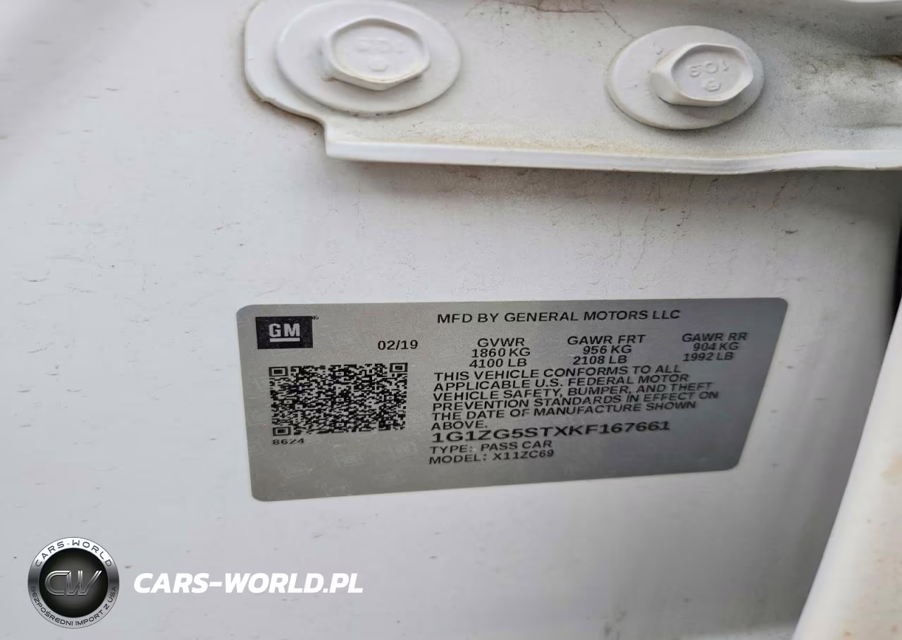 2019 Chevrolet Malibu Rs VIN:1G1ZG5STXKF167661 - 12