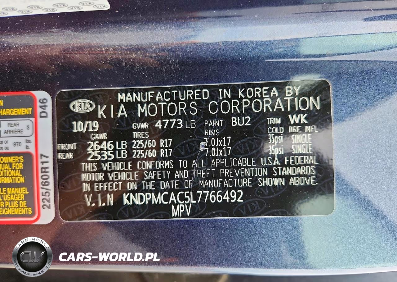 2020 Kia Sportage Lx VIN:KNDPMCAC5L7766492 - 13