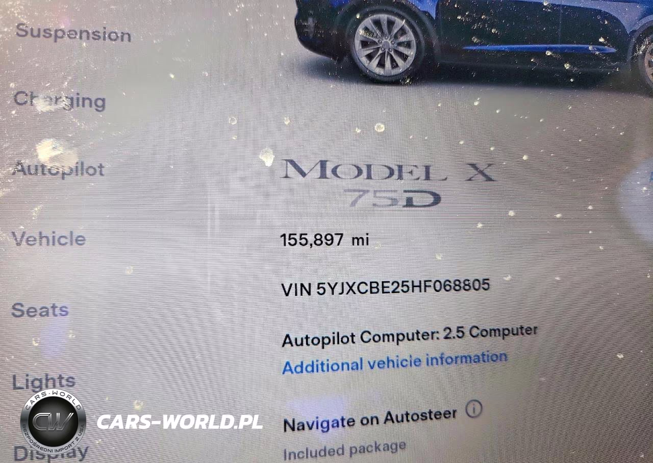 2017 Tesla Model X VIN:5YJXCBE25HF068805 - 9