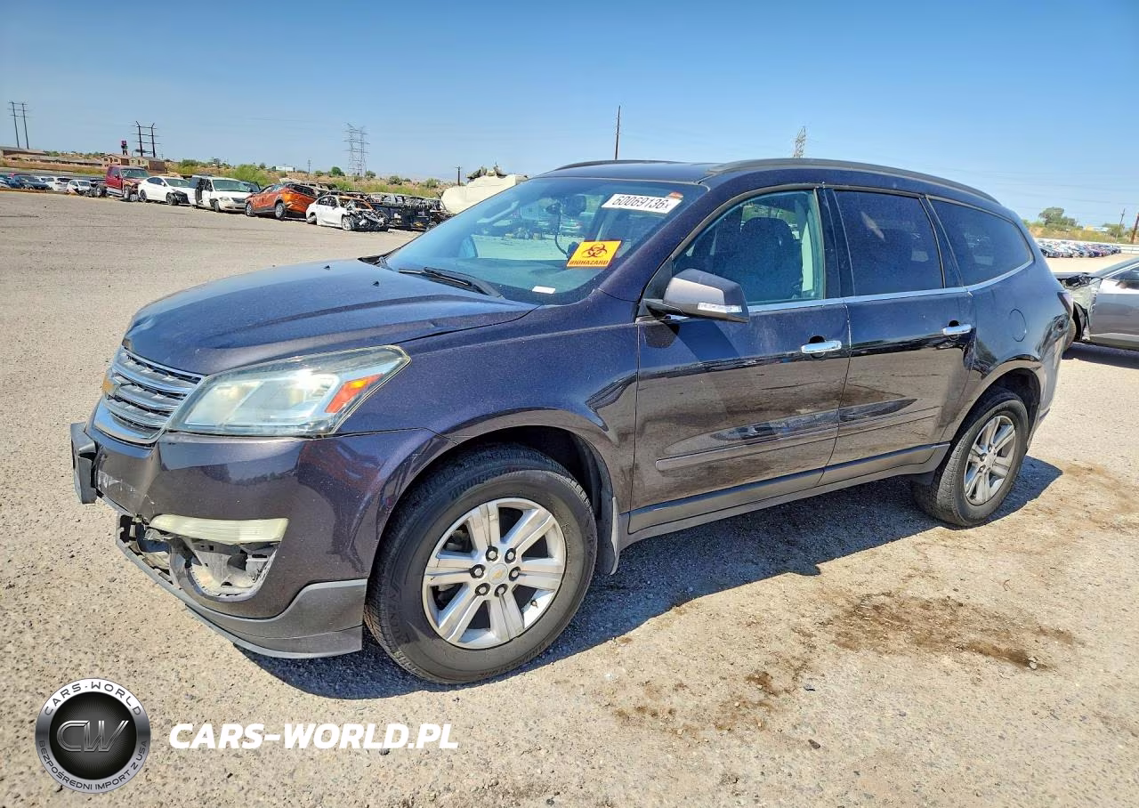 2014 Chevrolet Traverse Lt VIN:1GNKRHKDXEJ377375 - 1