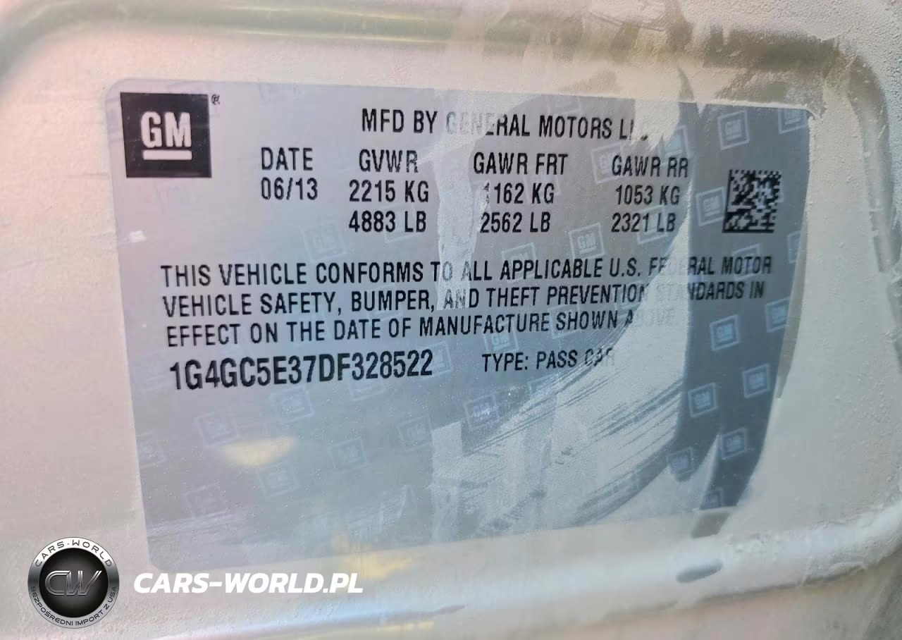 2013 Buick Lacrosse VIN:1G4GC5E37DF328522 - 12