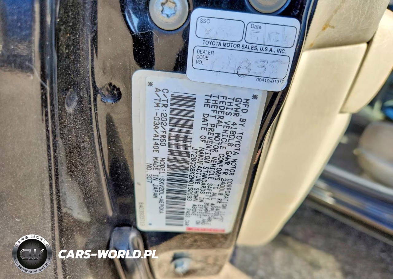 1998 Toyota Camry Xle VIN:JT2BG28K2W0152093 - 12
