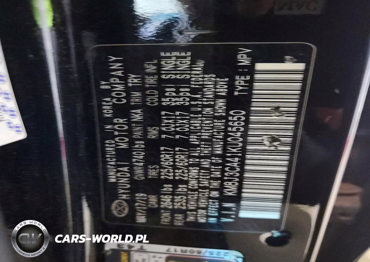 2019 Hyundai Tucson Value VIN:KM8J3CA41KU045650 - 13