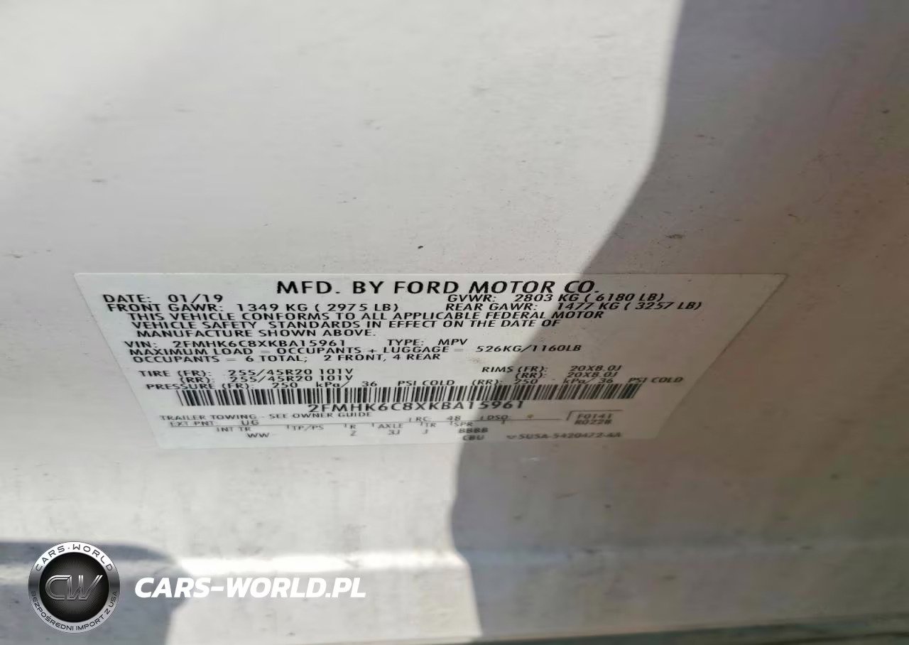 2019 Ford Flex Sel VIN:2FMHK6C8XKBA15961 - 13