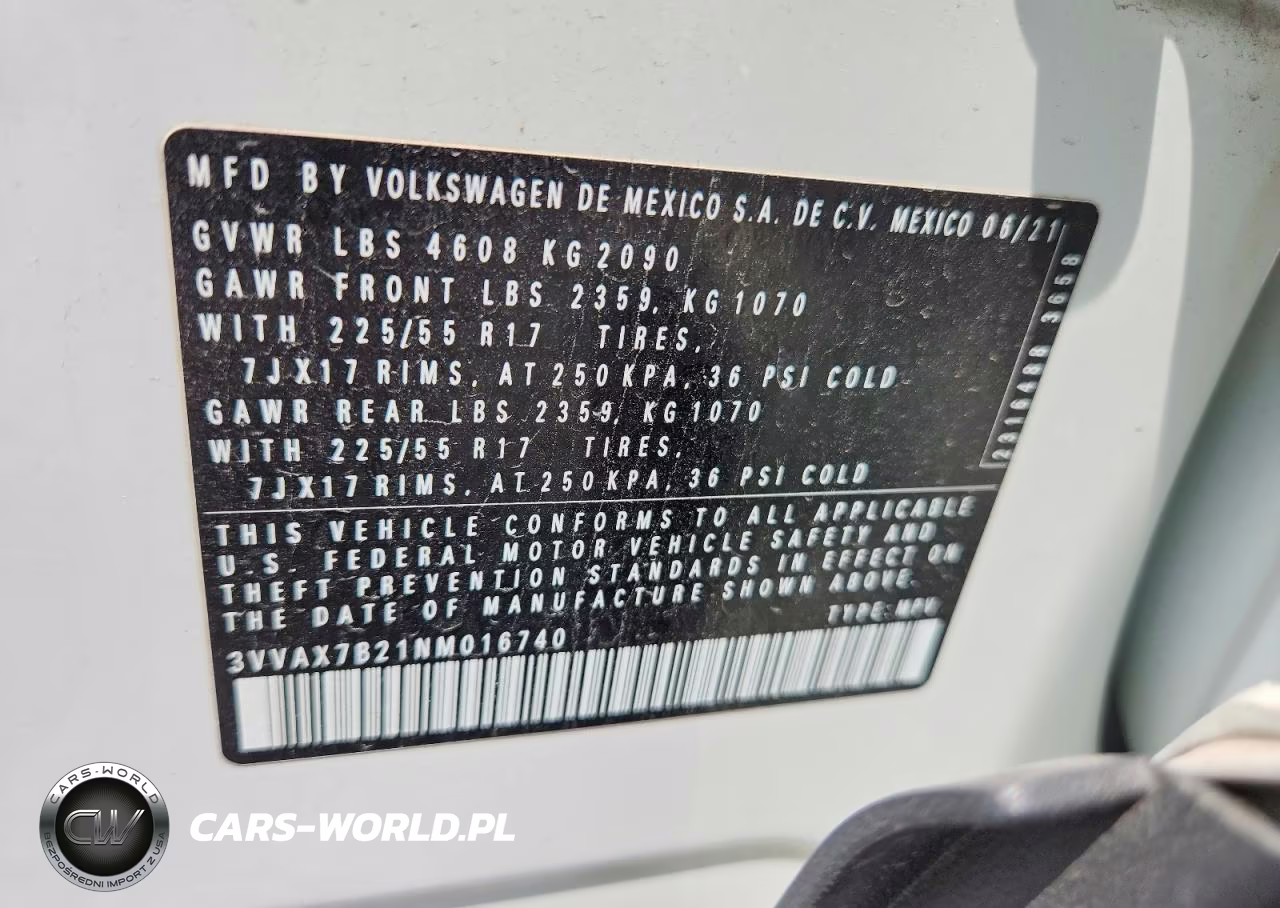 2022 Volkswagen Taos S VIN:3VVAX7B21NM016740 - 13