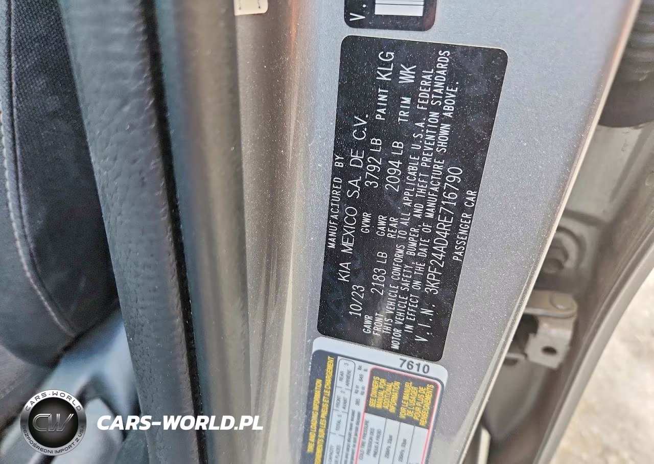2024 Kia Forte Lxs VIN:3KPF24AD4RE716790 - 13