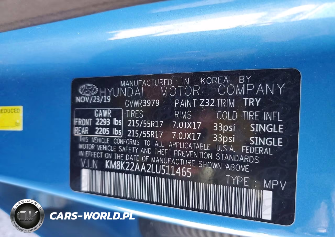 2020 Hyundai Kona Sel VIN:KM8K22AA2LU511465 - 14