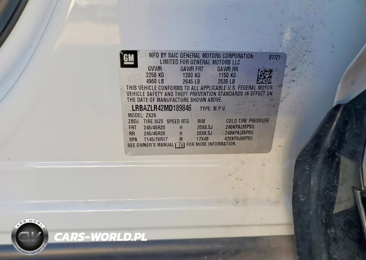 2021 Buick Envision Preferred VIN:LRBAZLR42MD189846 - 13