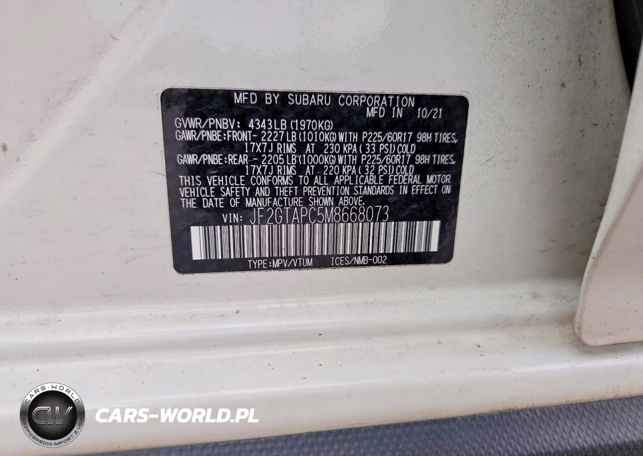 2021 Subaru Crosstrek Premium VIN:JF2GTAPC5M8668073 - 13